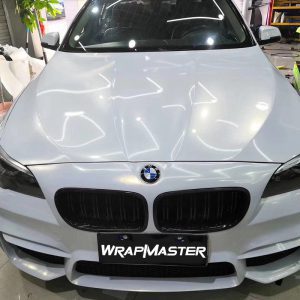PSD1025 PET Diamond Gold White car paint film wrap