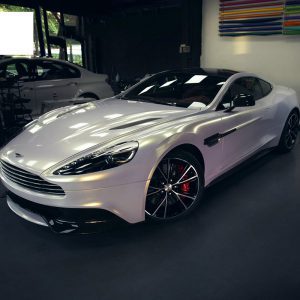PET Diamond Gold White car paint vinyl wrap
