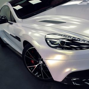PSD1025 PET Diamond Gold White auto wrap protective film