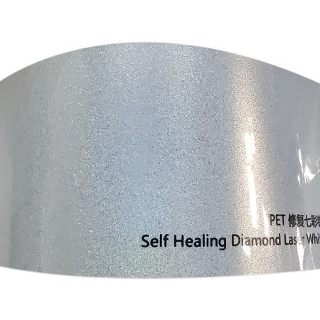 PET Self-healing Diamond Laser White Car Wrap Designs