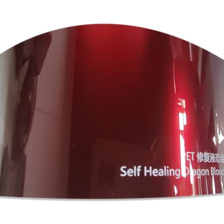 PET Self-healing Dragon Blood Red Whole Car Wrap