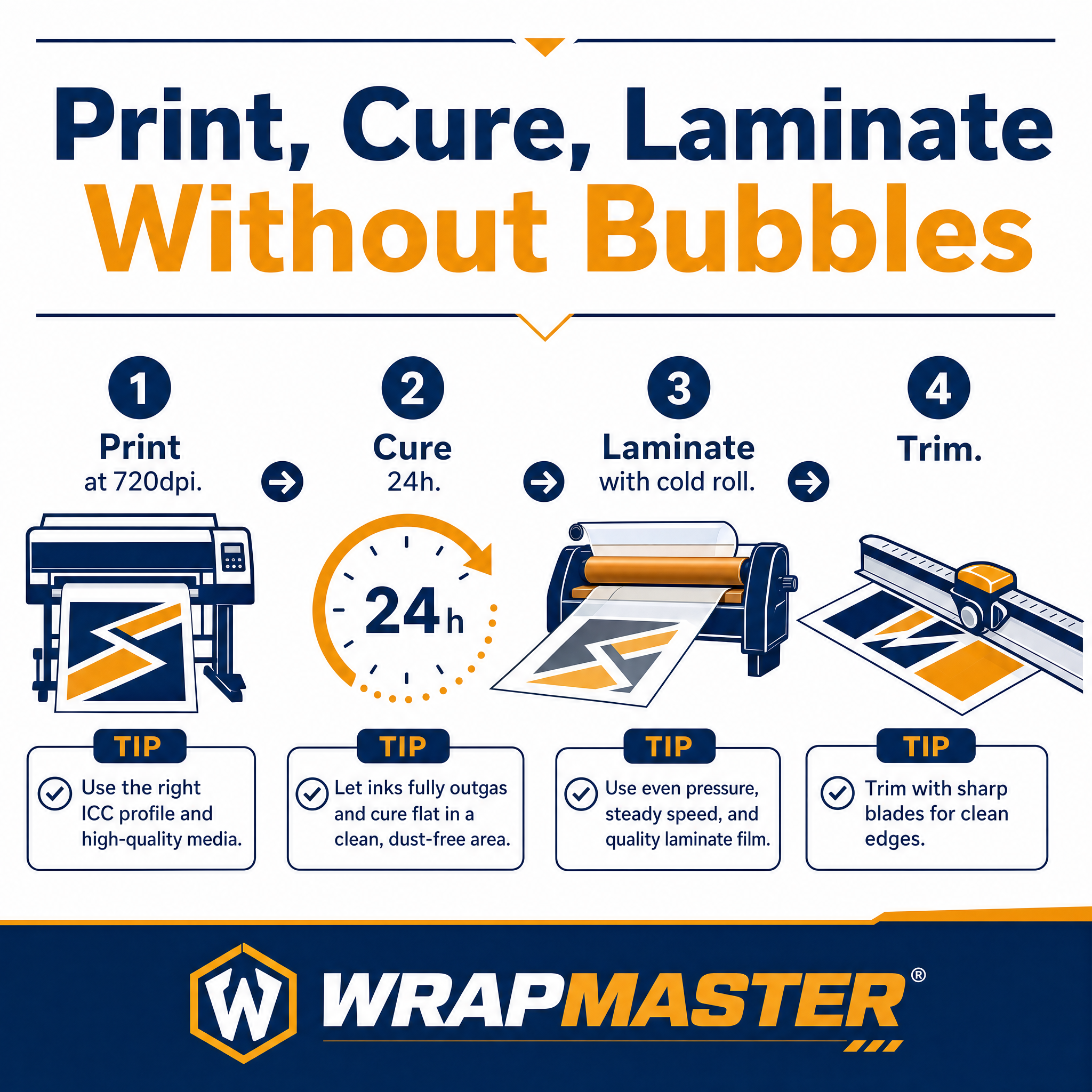 Why Inkjet Vinyl Prints Bubble workflow graphic
