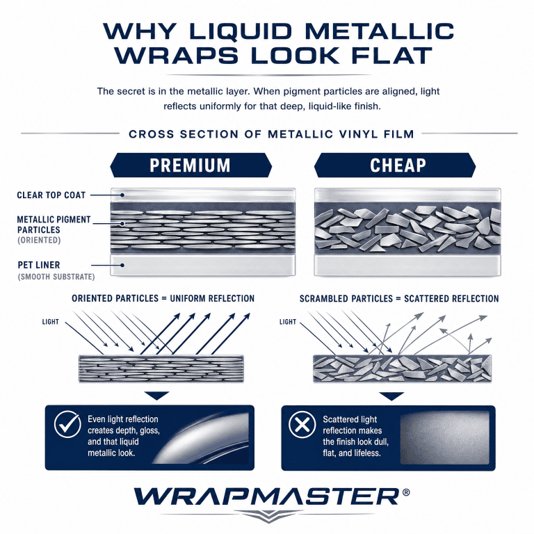 Why Liquid Metallic Wraps Look Flat